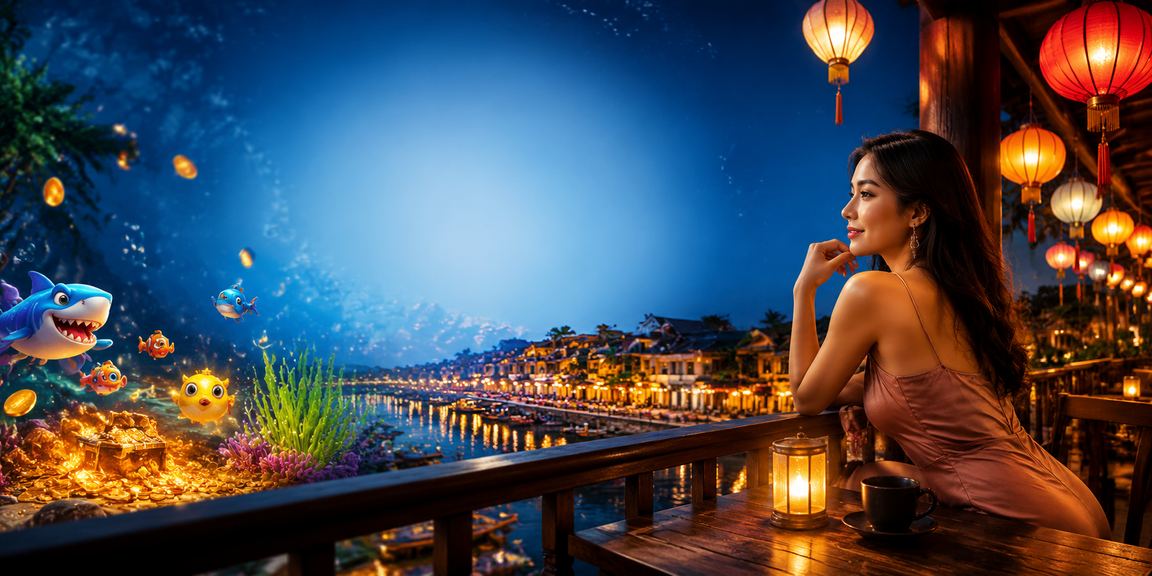Người chơi thưởng thức cà phê và trải nghiệm betting tại Hội An trong không khí thư giãn