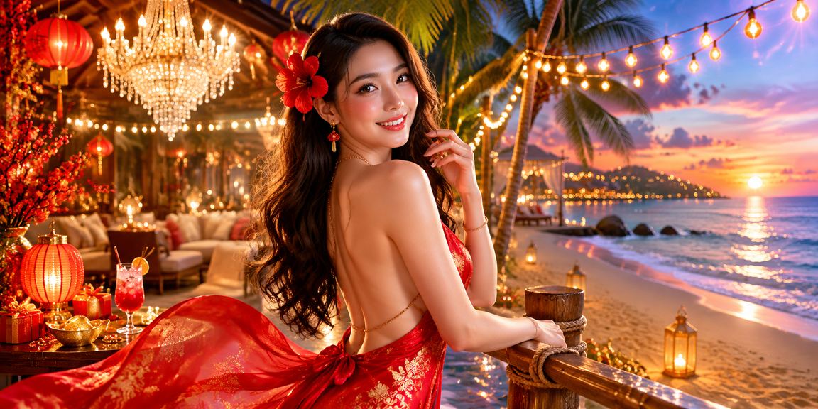 Không khí lễ hội Tết sôi nổi tại Phú Quốc với đèn lồng và ưu đãi tiền thưởng
